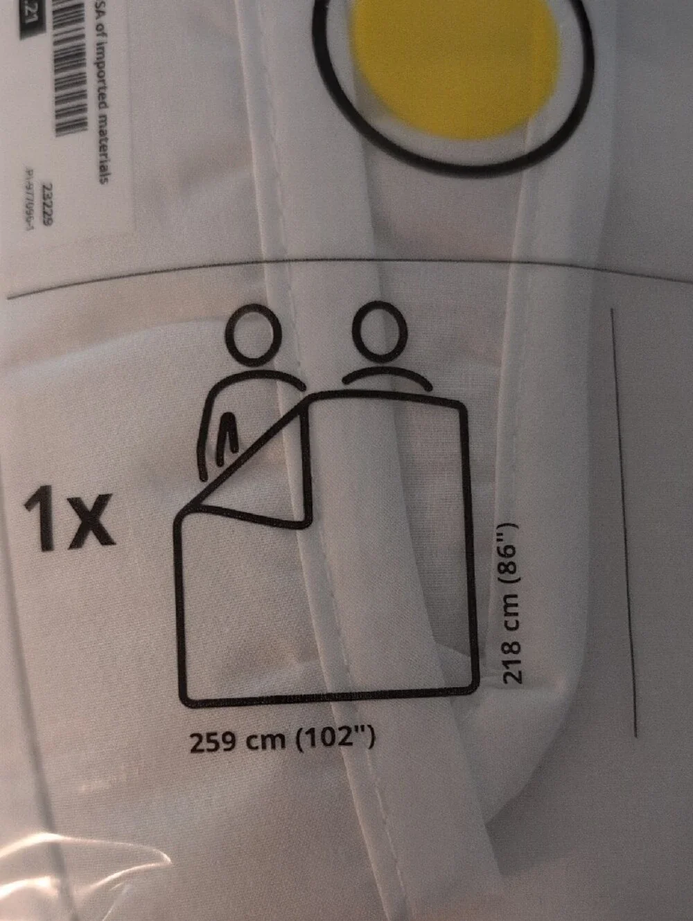 IKEA SMÅSPORRE King Sized Duvet Insert NWT/NIP